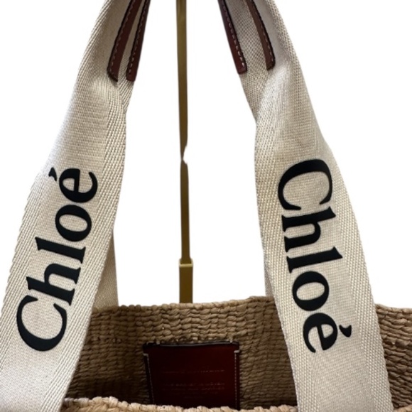 Chloe Large Woody Basket Bag in Natural Fibers - Picture 7 of 16